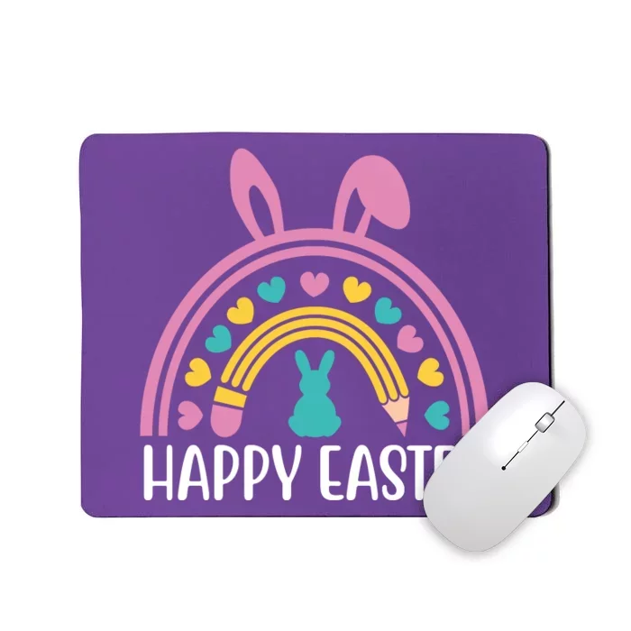 Cute Happy Easter School Teacher Student Bunny Mousepad