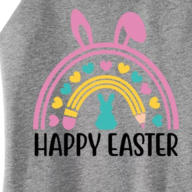 Cute Happy Easter School Teacher Student Bunny Women’s Perfect Tri Rocker Tank