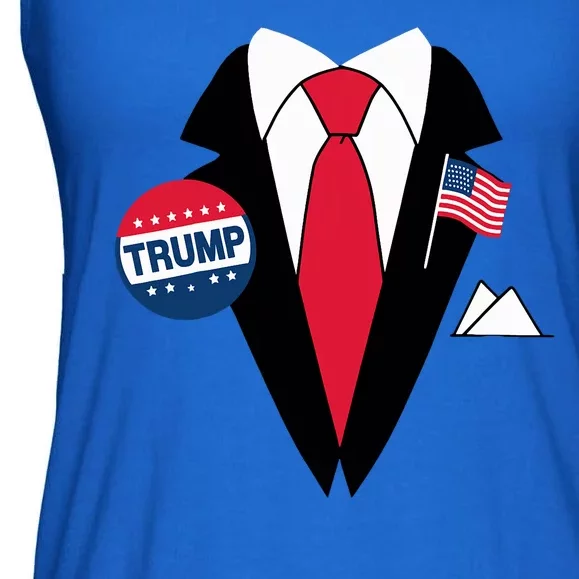 Costume Halloween Easy Tie And Suit Trump Donald Ladies Essential Flowy Tank