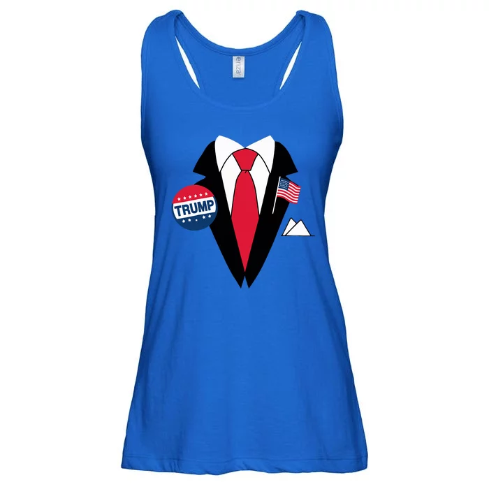 Costume Halloween Easy Tie And Suit Trump Donald Ladies Essential Flowy Tank