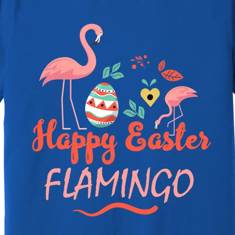 Cute Happy Easter Flamingo Design Teens Cool Gift Premium T-Shirt