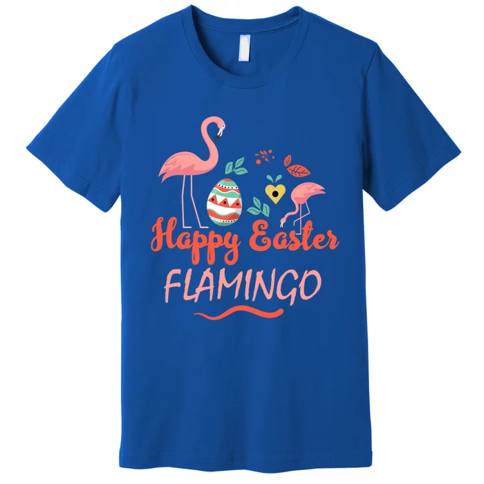 Cute Happy Easter Flamingo Design Teens Cool Gift Premium T-Shirt