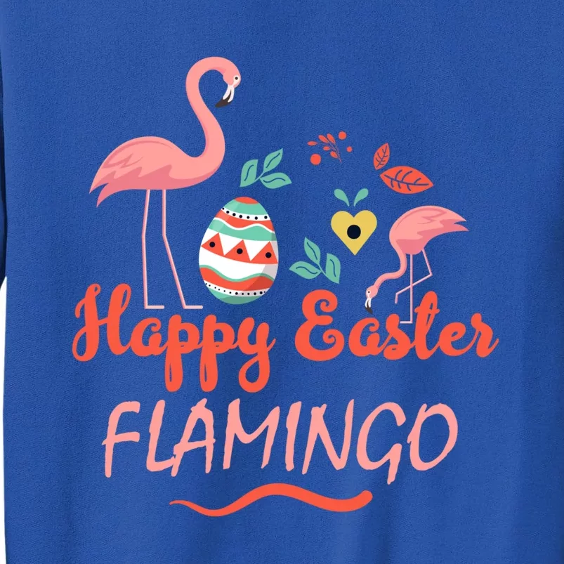 Cute Happy Easter Flamingo Design Teens Cool Gift Tall Sweatshirt