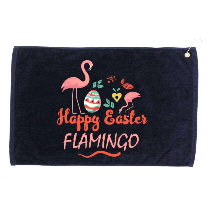 Cute Happy Easter Flamingo Design Teens Cool Gift Grommeted Golf Towel