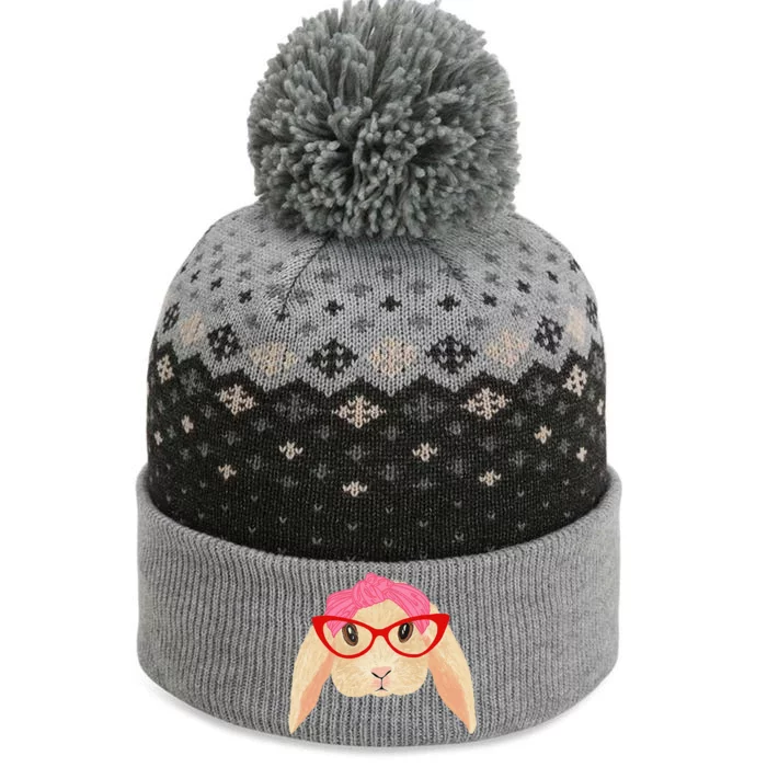 Cute Hipster Easter Bunny For Twins Siblings The Baniff Cuffed Pom Beanie