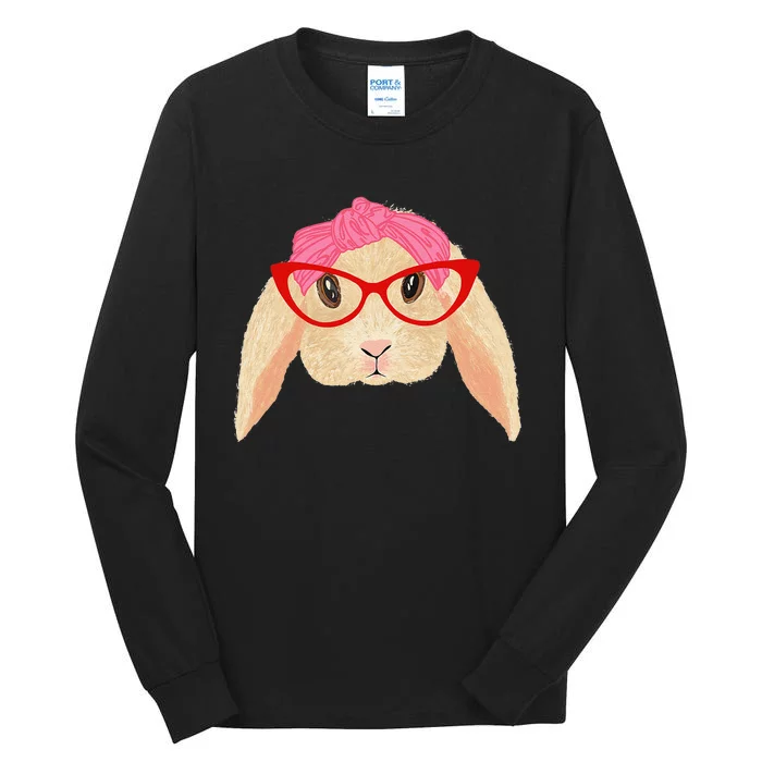 Cute Hipster Easter Bunny For Twins Siblings Tall Long Sleeve T-Shirt