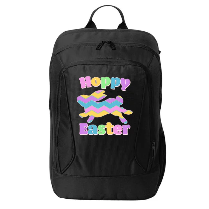 Cute Hoppy Easter Colorful Easter Bunny City Backpack