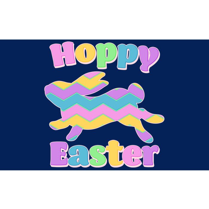 Cute Hoppy Easter Colorful Easter Bunny Bumper Sticker