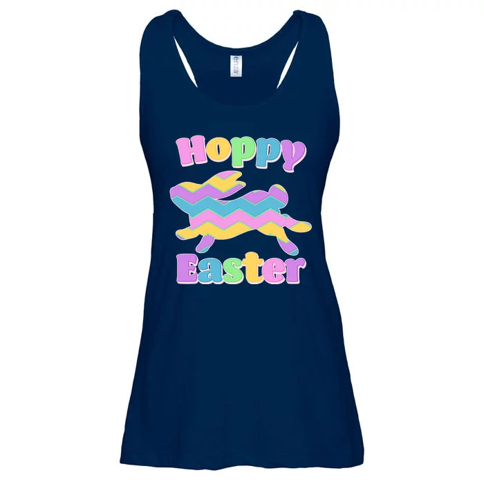 Cute Hoppy Easter Colorful Easter Bunny Ladies Essential Flowy Tank