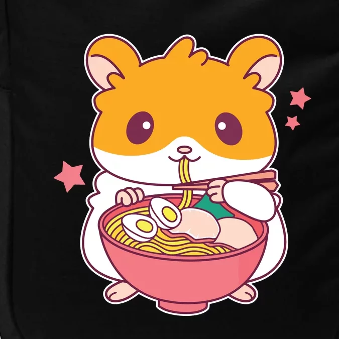 Cute Hamster Eating Ramen Hamster Lovers Impact Tech Backpack