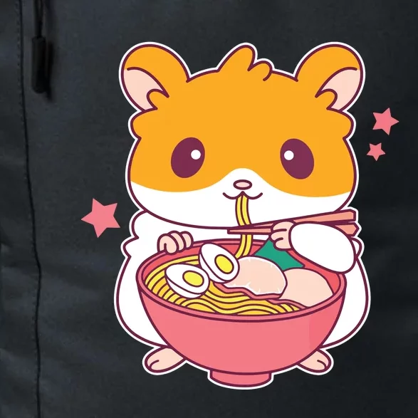 Cute Hamster Eating Ramen Hamster Lovers Daily Commute Backpack