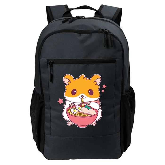 Cute Hamster Eating Ramen Hamster Lovers Daily Commute Backpack