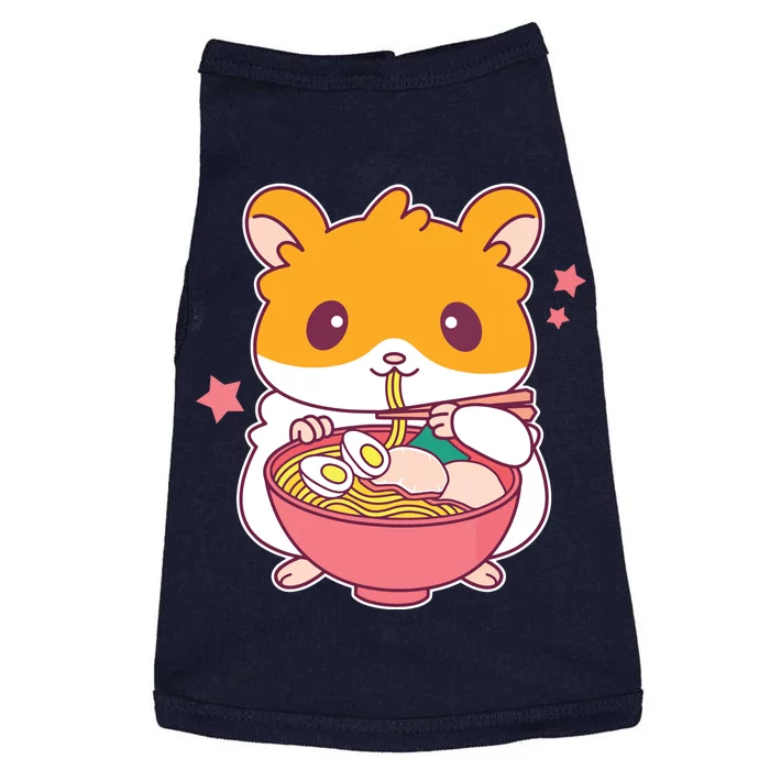 Cute Hamster Eating Ramen Hamster Lovers Doggie Tank