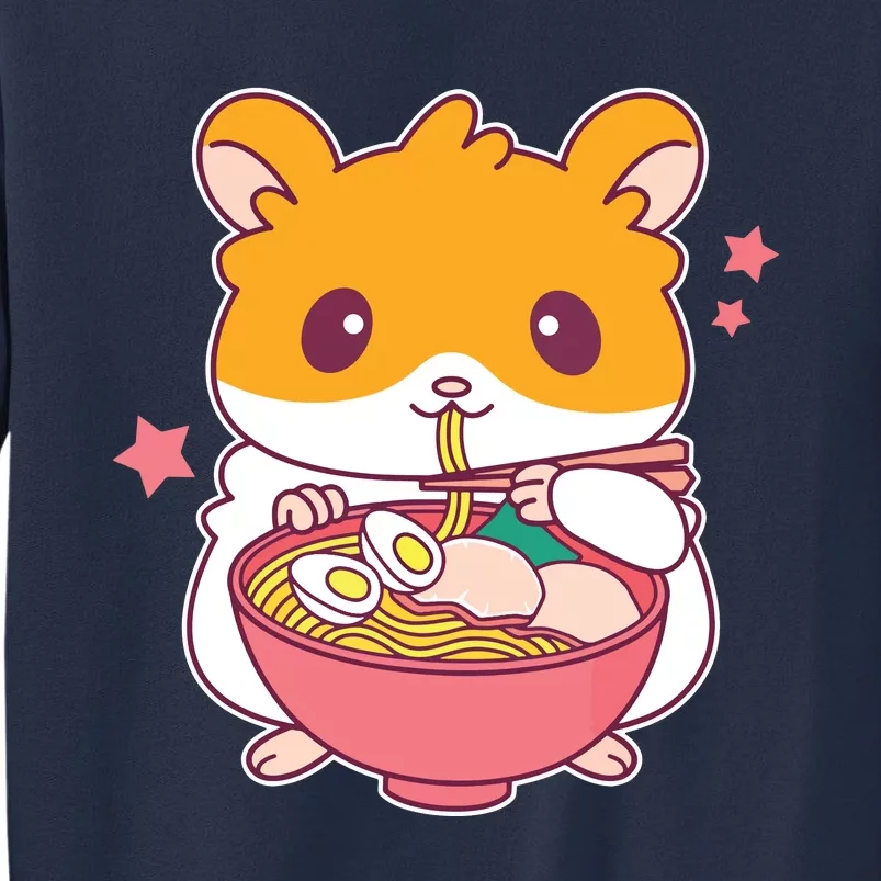 Cute Hamster Eating Ramen Hamster Lovers Sweatshirt