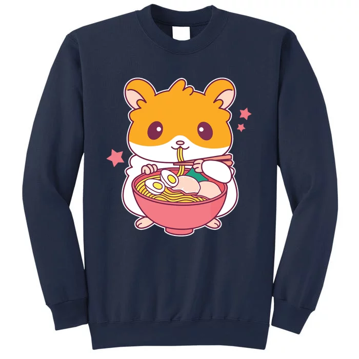 Cute Hamster Eating Ramen Hamster Lovers Sweatshirt