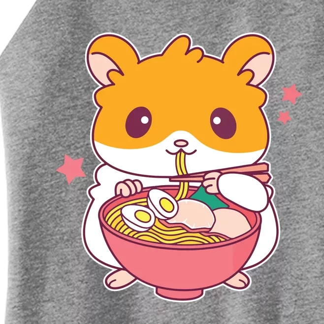 Cute Hamster Eating Ramen Hamster Lovers Women’s Perfect Tri Rocker Tank