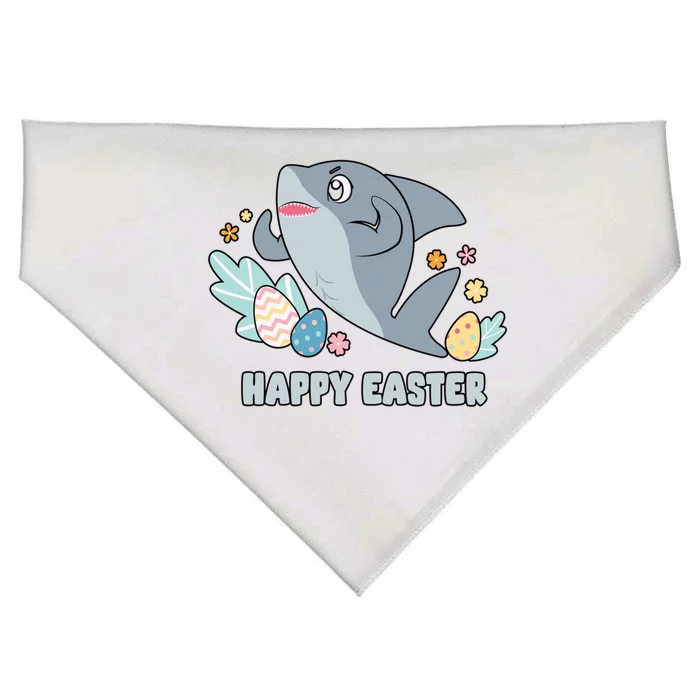 Cute Happy Easter Day Egg Hunt Orca Shark Funny Gift USA-Made Doggie Bandana