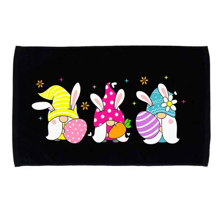 Cute Happy Easter design Easter Gnomes Microfiber Hand Towel