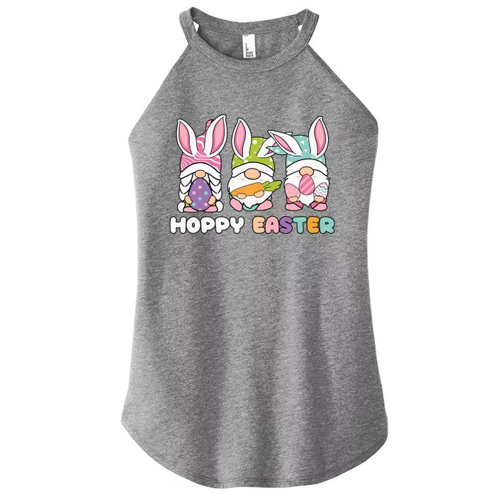 Cute Hoppy Easter Day Egg Hunter Gnomes Great Gift Women’s Perfect Tri Rocker Tank