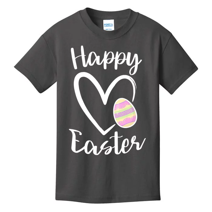 Cute Happy Easter Heart Pastel Easter Outfit Premium Kids T-Shirt