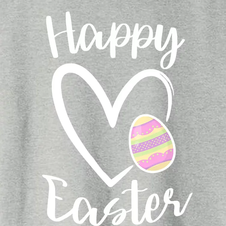 Cute Happy Easter Heart Pastel Easter Outfit Premium Women's Crop Top Tee