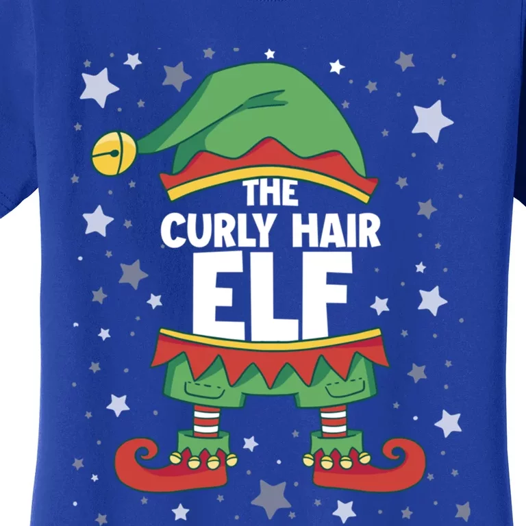 Curly Hair Elf Gift Matching Family Group Party Christmas Gift Women's T-Shirt