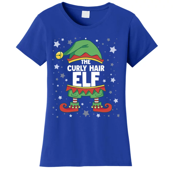 Curly Hair Elf Gift Matching Family Group Party Christmas Gift Women's T-Shirt