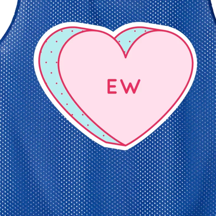 Candy Heart Ew Gift Mesh Reversible Basketball Jersey Tank