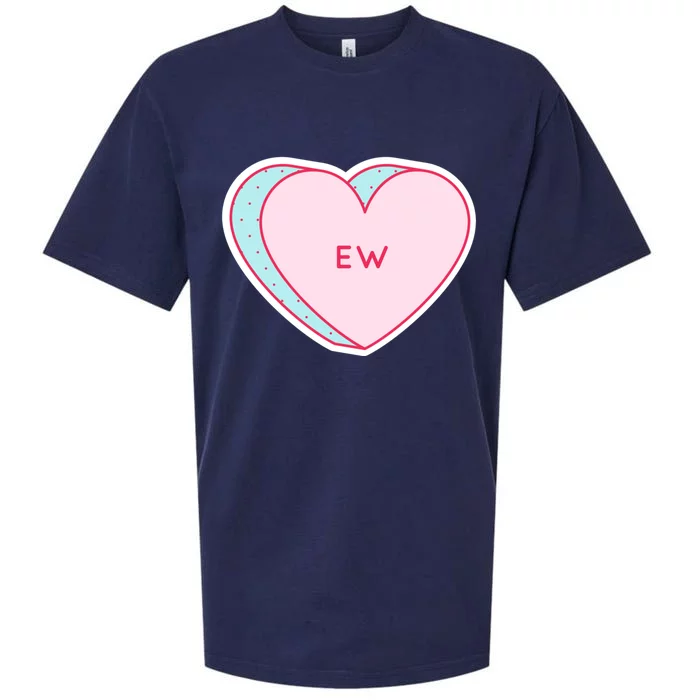 Candy Heart Ew Gift Sueded Cloud Jersey T-Shirt