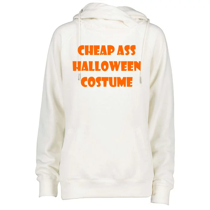 Cheap Ass Halloween Costume Womens Funnel Neck Pullover Hood