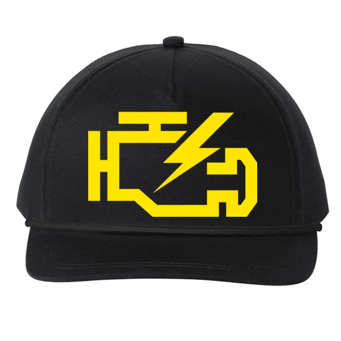 Check Engine Light Snapback Five-Panel Rope Hat