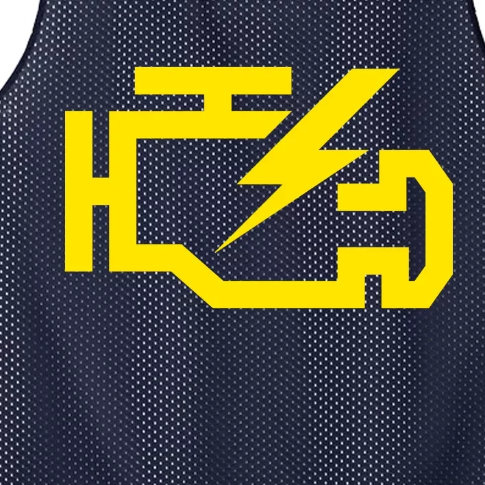 Check Engine Light Mesh Reversible Basketball Jersey Tank