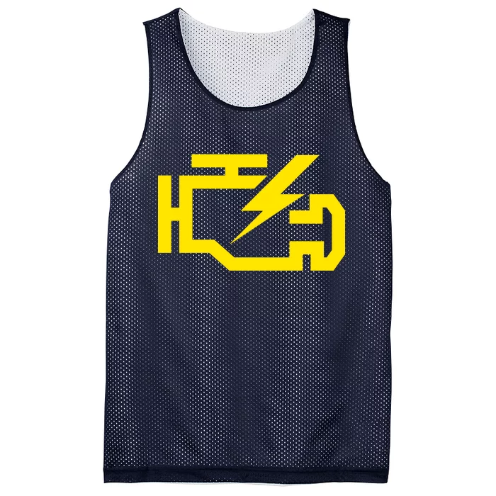 Check Engine Light Mesh Reversible Basketball Jersey Tank