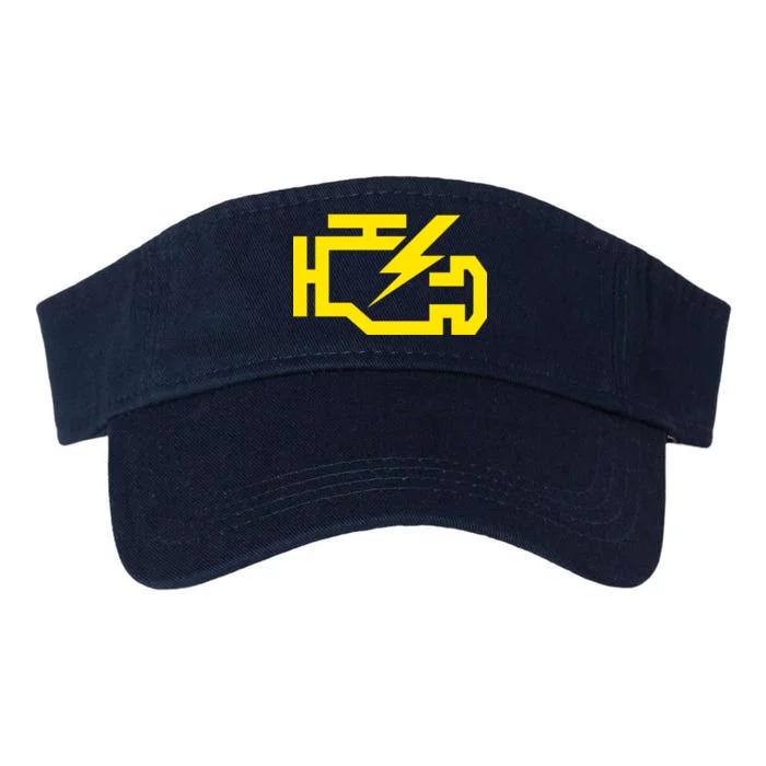 Check Engine Light Valucap Bio-Washed Visor