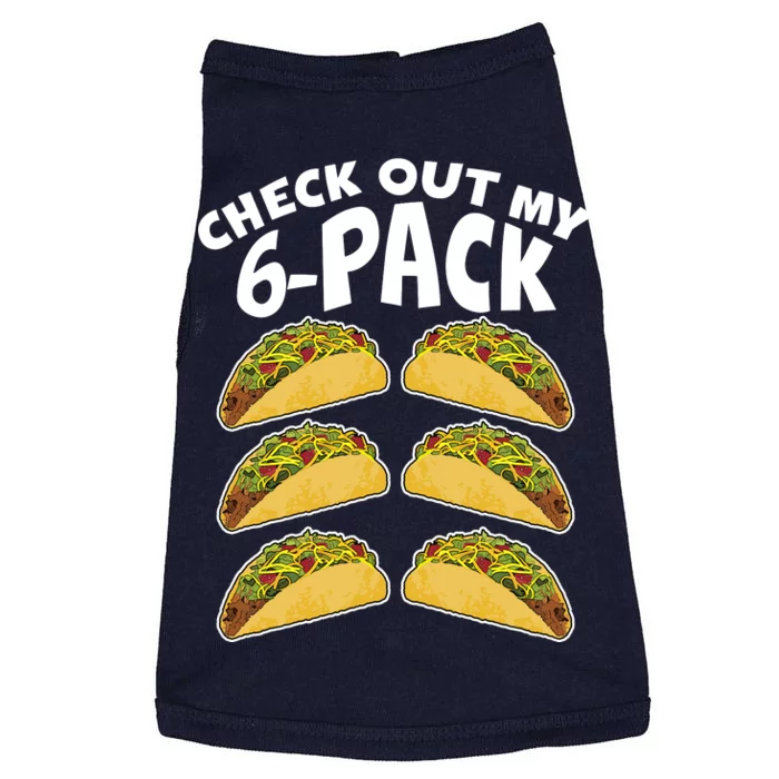 Check Out My 6-Pack Tacos Doggie Tank