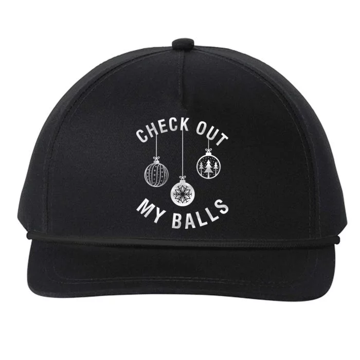 Check Out My Balls Snapback Five-Panel Rope Hat