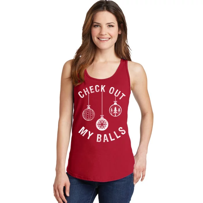 Check Out My Balls Ladies Essential Tank