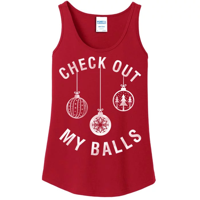 Check Out My Balls Ladies Essential Tank