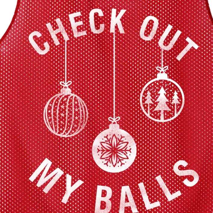 Check Out My Balls Mesh Reversible Basketball Jersey Tank