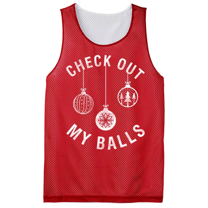 Check Out My Balls Mesh Reversible Basketball Jersey Tank