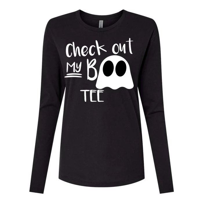 Check Out My Boo Tee Womens Cotton Relaxed Long Sleeve T-Shirt