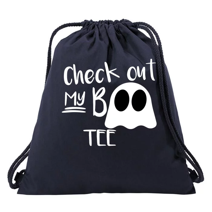 Check Out My Boo Tee Drawstring Bag