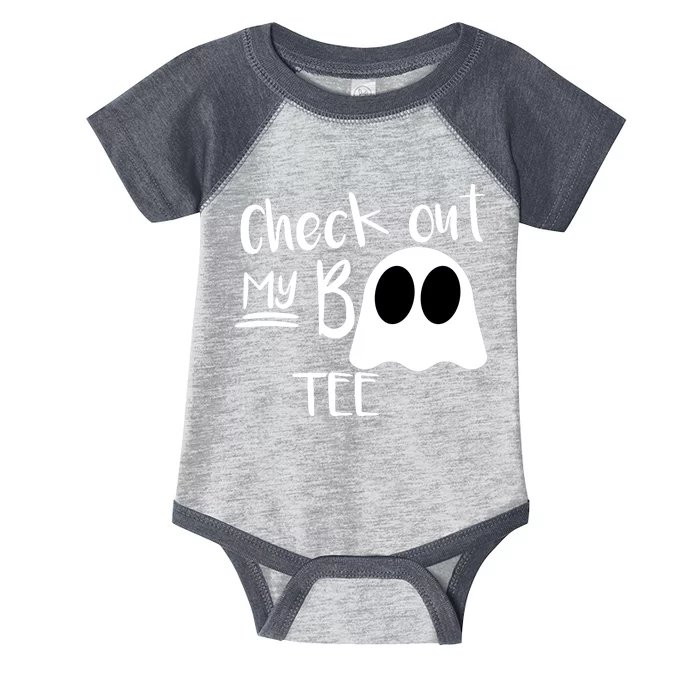 Check Out My Boo Tee Infant Baby Jersey Bodysuit