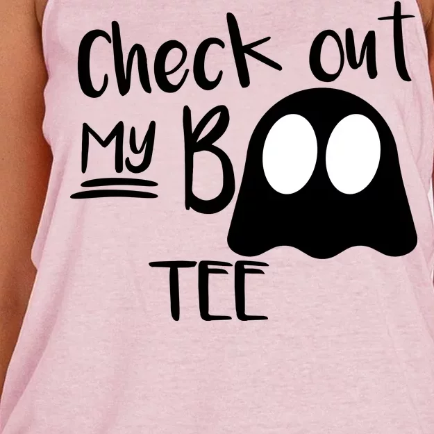 Check Out My Boo Tee Women's Knotted Racerback Tank