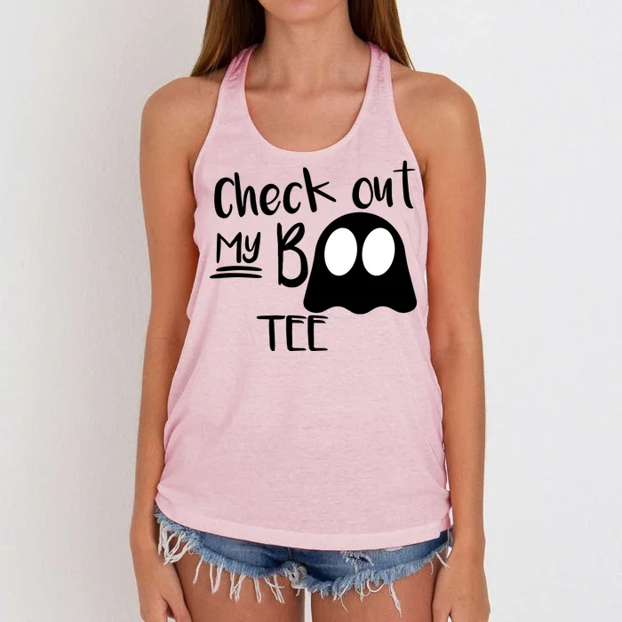 Check Out My Boo Tee Women's Knotted Racerback Tank