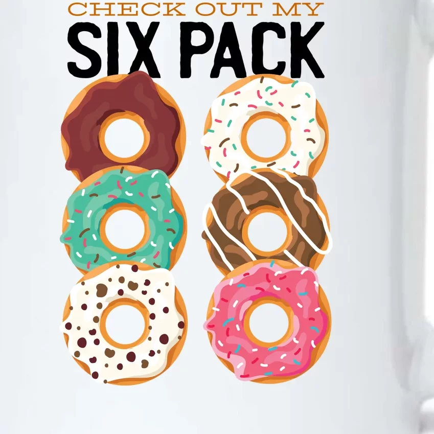 Check Out My Donut Six Pack Black Color Changing Mug