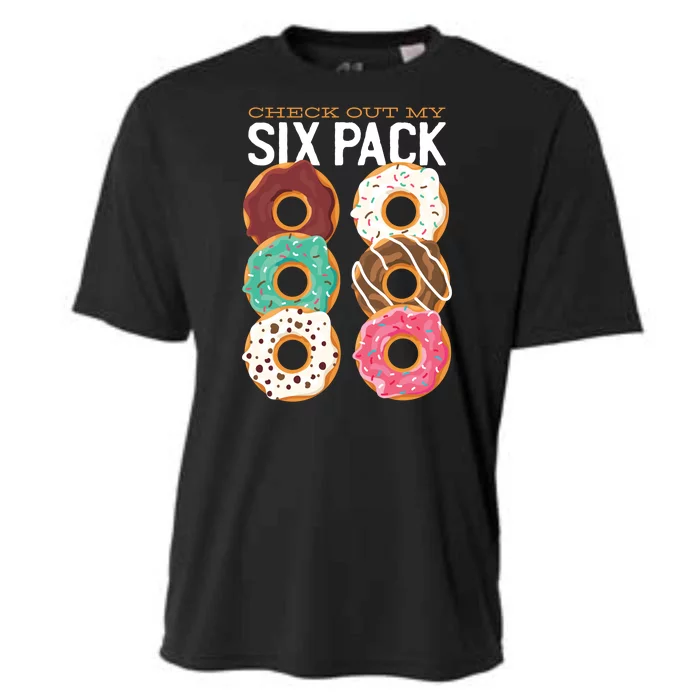 Check Out My Donut Six Pack Cooling Performance Crew T-Shirt