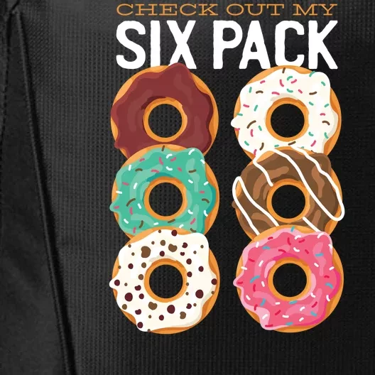 Check Out My Donut Six Pack City Backpack