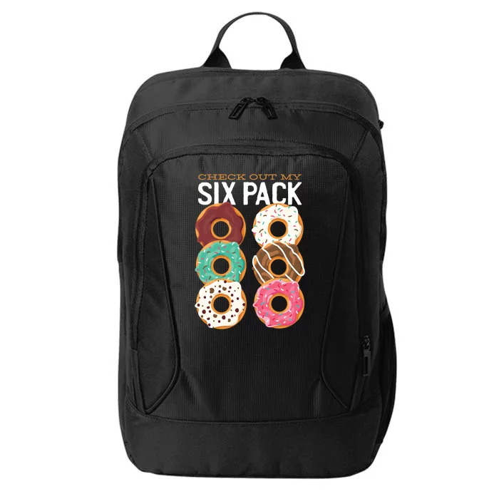 Check Out My Donut Six Pack City Backpack