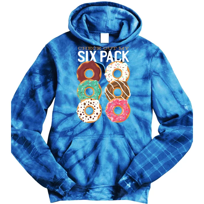 Check Out My Donut Six Pack Tie Dye Hoodie